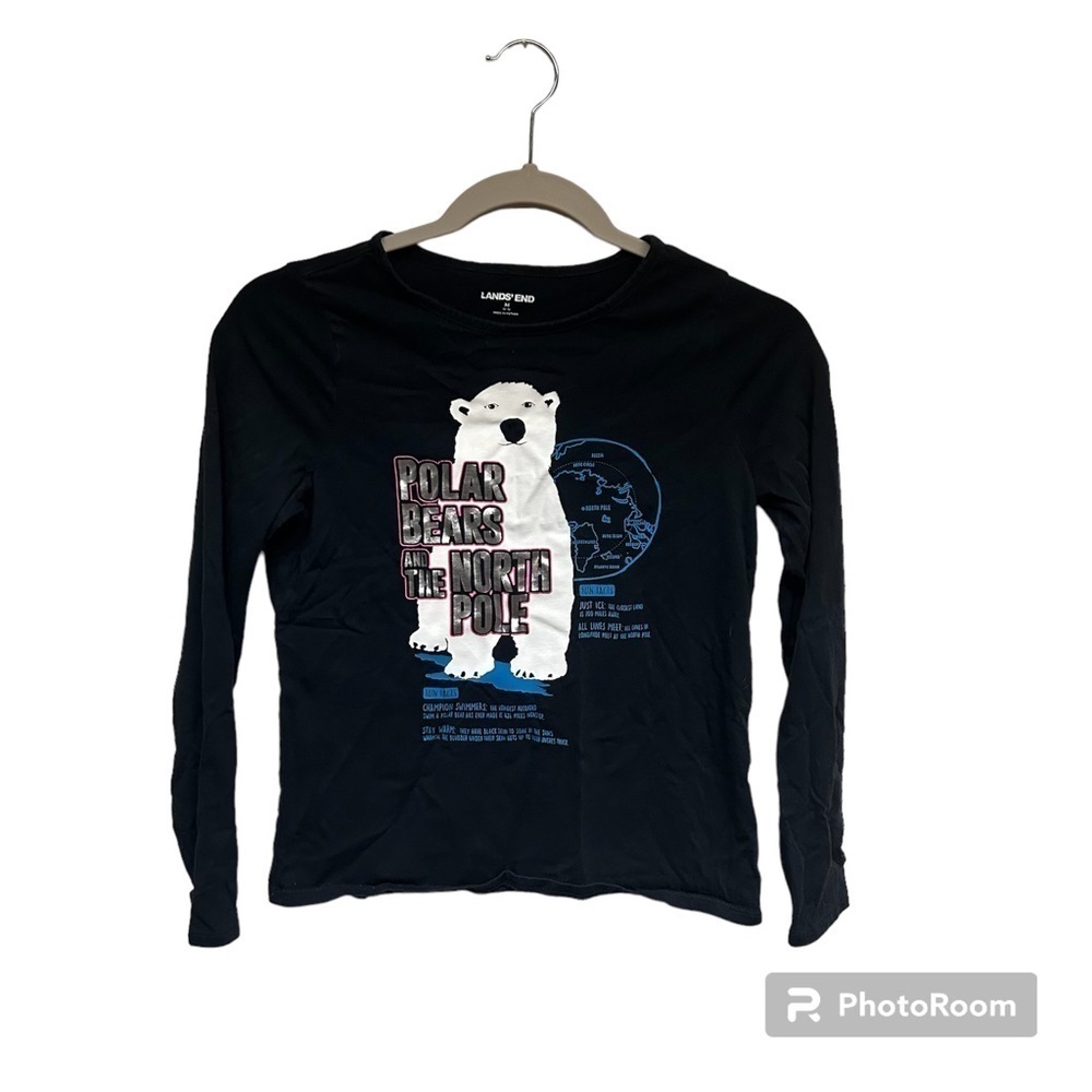 Girl’s Lands’ End Long Sleeved Shirt Size Medium
